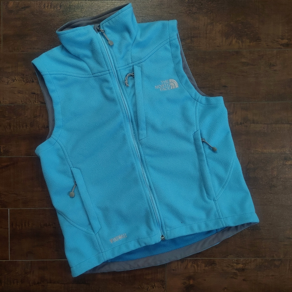 The North Face Windwall Fleece Vest Blue Size Small